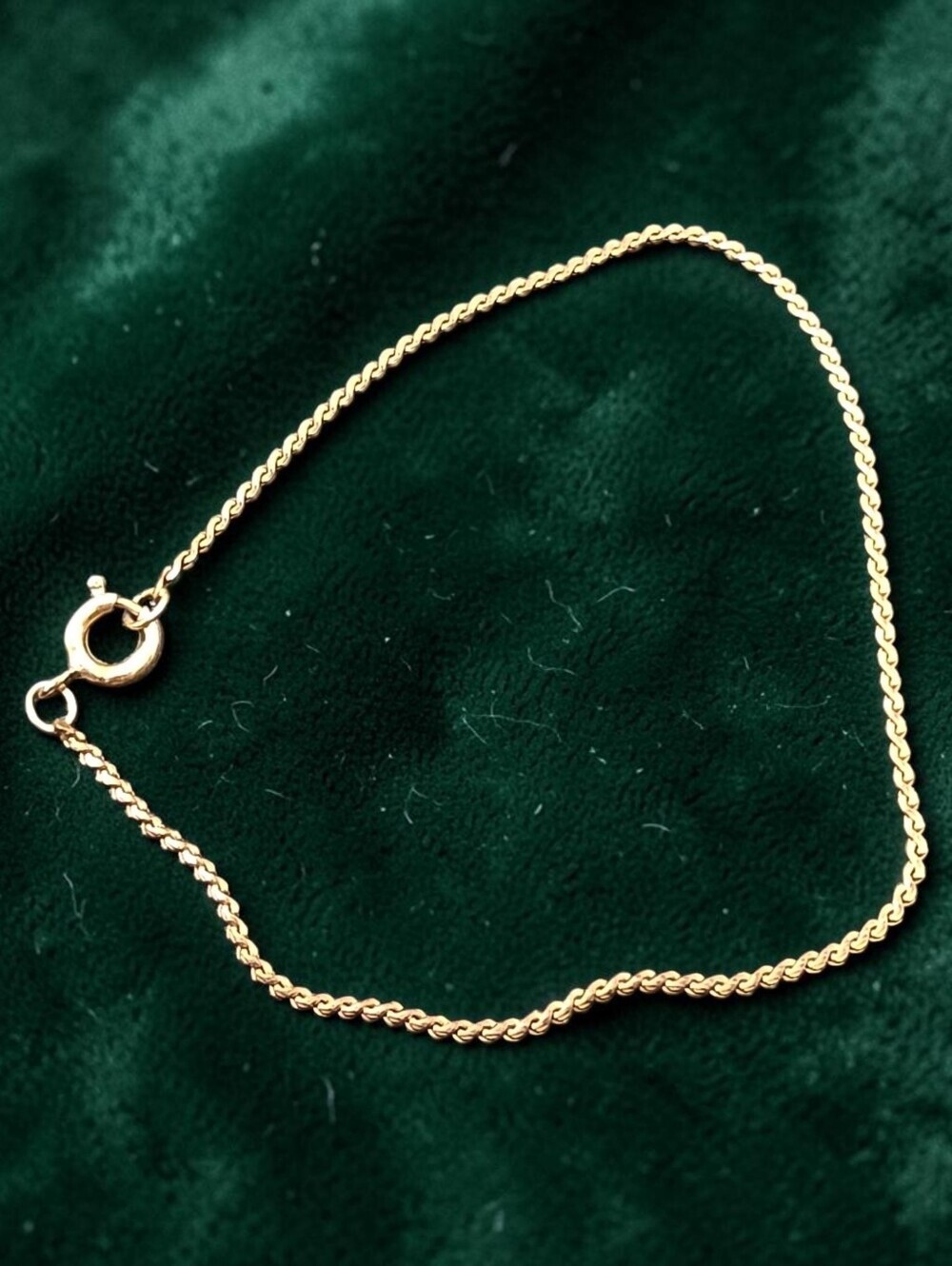 Vintage AVON Gold Tone Rope Chain Bracelet | Classic Minimalist Link Bracelet